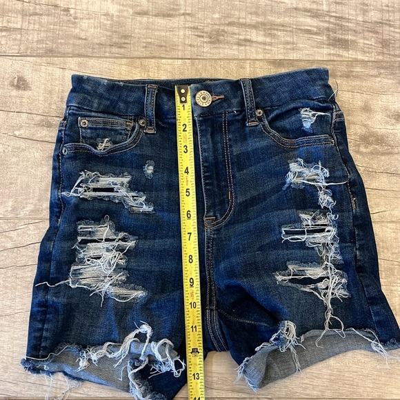 American Eagle Women’s Shorts‎ Next Level Stretch Curvy Hi-Rise Shortie Size 0 - Picture 6 of 8